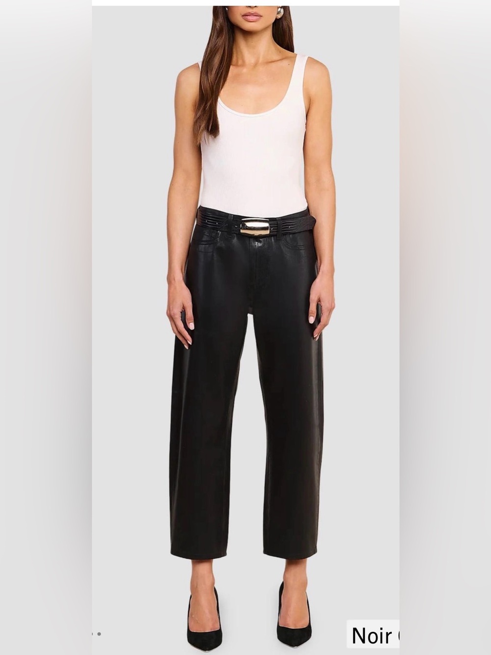 L’agence Mallis Coated Bow-Leg Jean